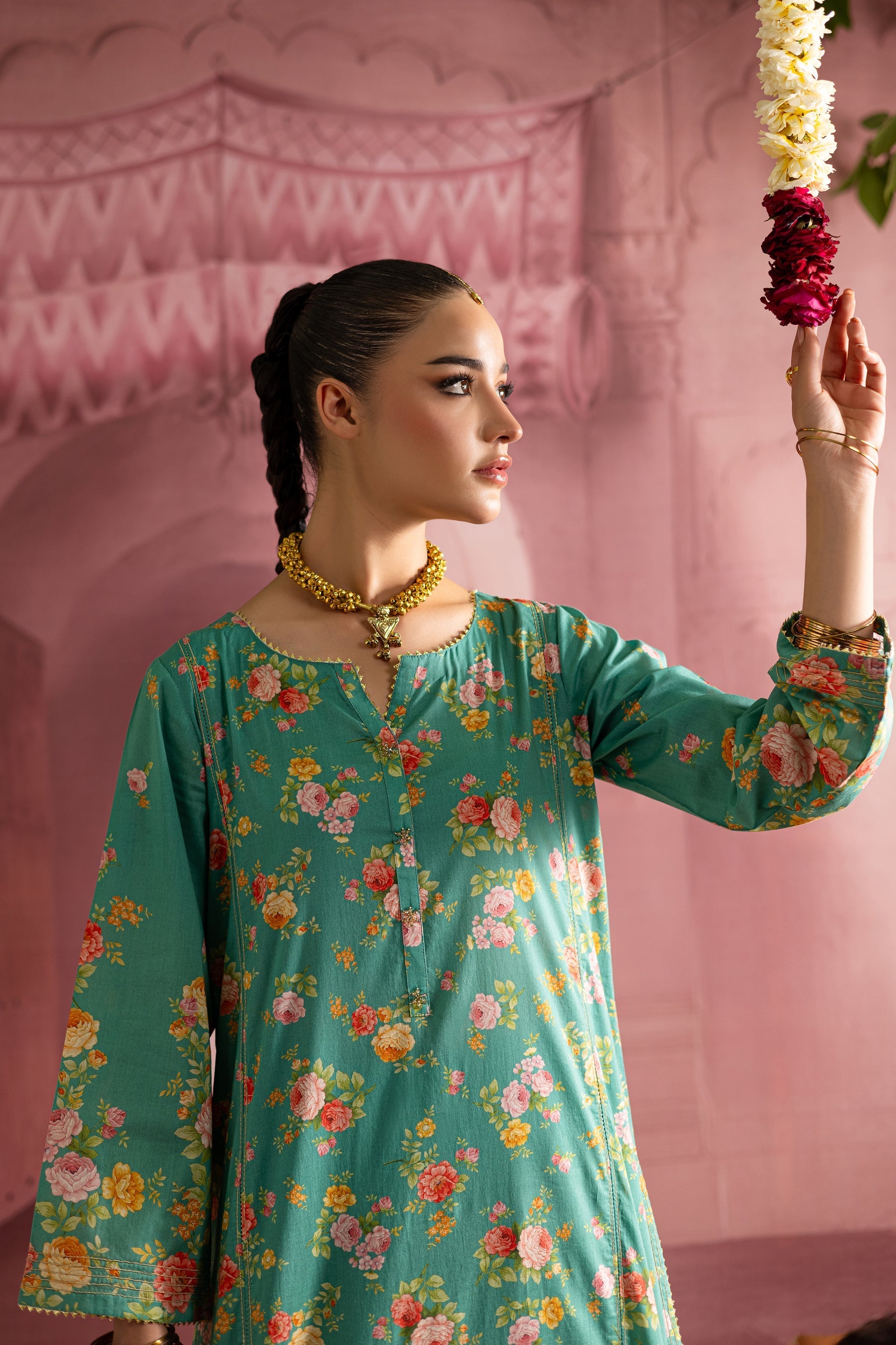 Batik | Chargbagh | Aquamarine - Official Batik stockist in UK - Sakeena London