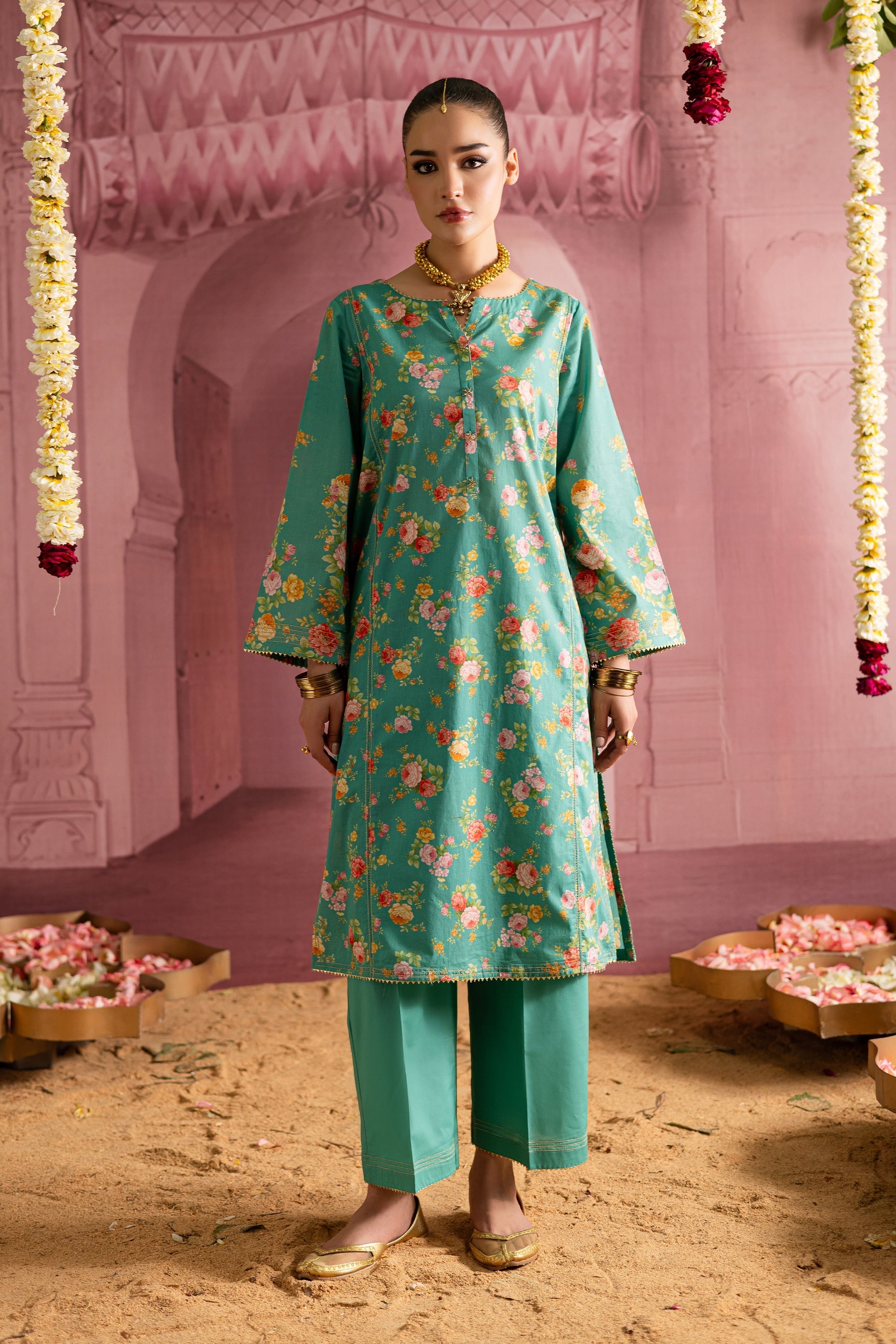Batik | Chargbagh | Aquamarine - Official Batik stockist in UK - Sakeena London