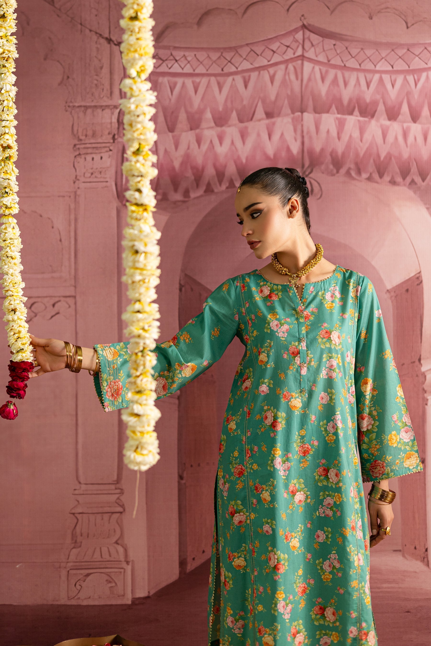 Batik | Chargbagh | Aquamarine - Official Batik stockist in UK - Sakeena London