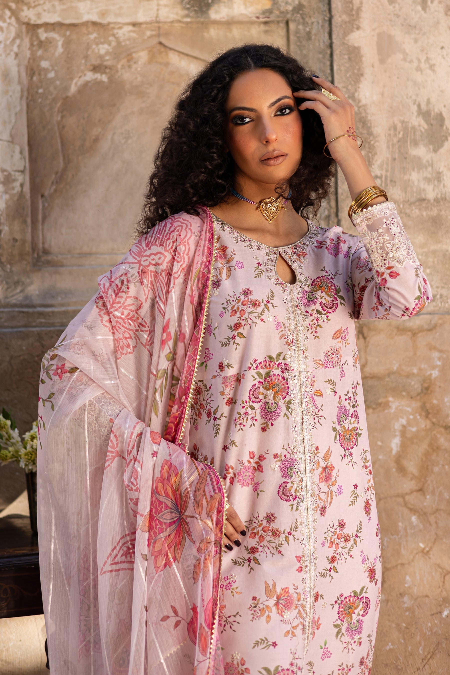 Batik | Chargbagh | Pink Lilly - Official Batik stockist in UK - Sakeena London