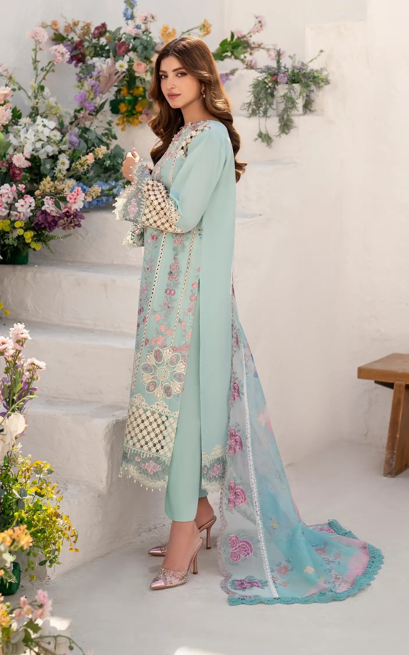 Asifa and Nabeel | Azalia Sumemr 25 | Bells of Ireland (AZL25-10) - Official Asifa and Nabeel stockist in UK - Sakeena London