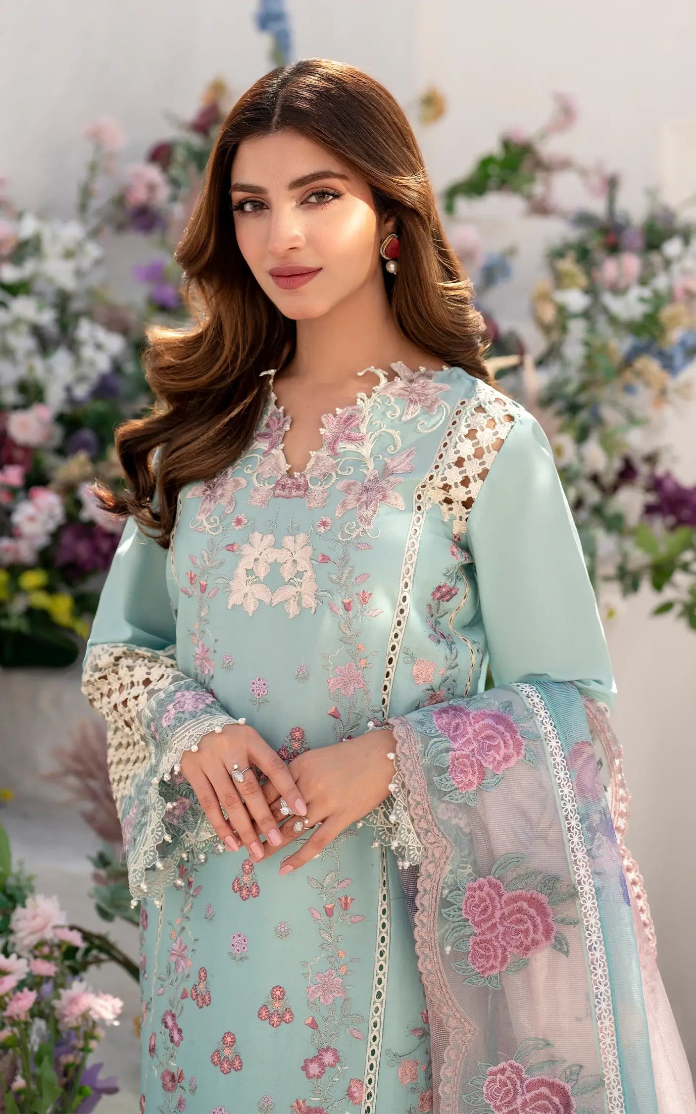 Asifa and Nabeel | Azalia Sumemr 25 | Bells of Ireland (AZL25-10) - Official Asifa and Nabeel stockist in UK - Sakeena London