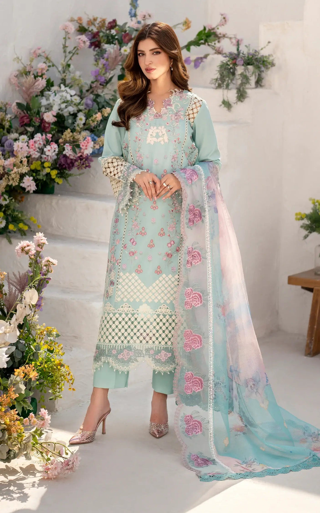 Asifa and Nabeel | Azalia Sumemr 25 | Bells of Ireland (AZL25-10) - Official Asifa and Nabeel stockist in UK - Sakeena London
