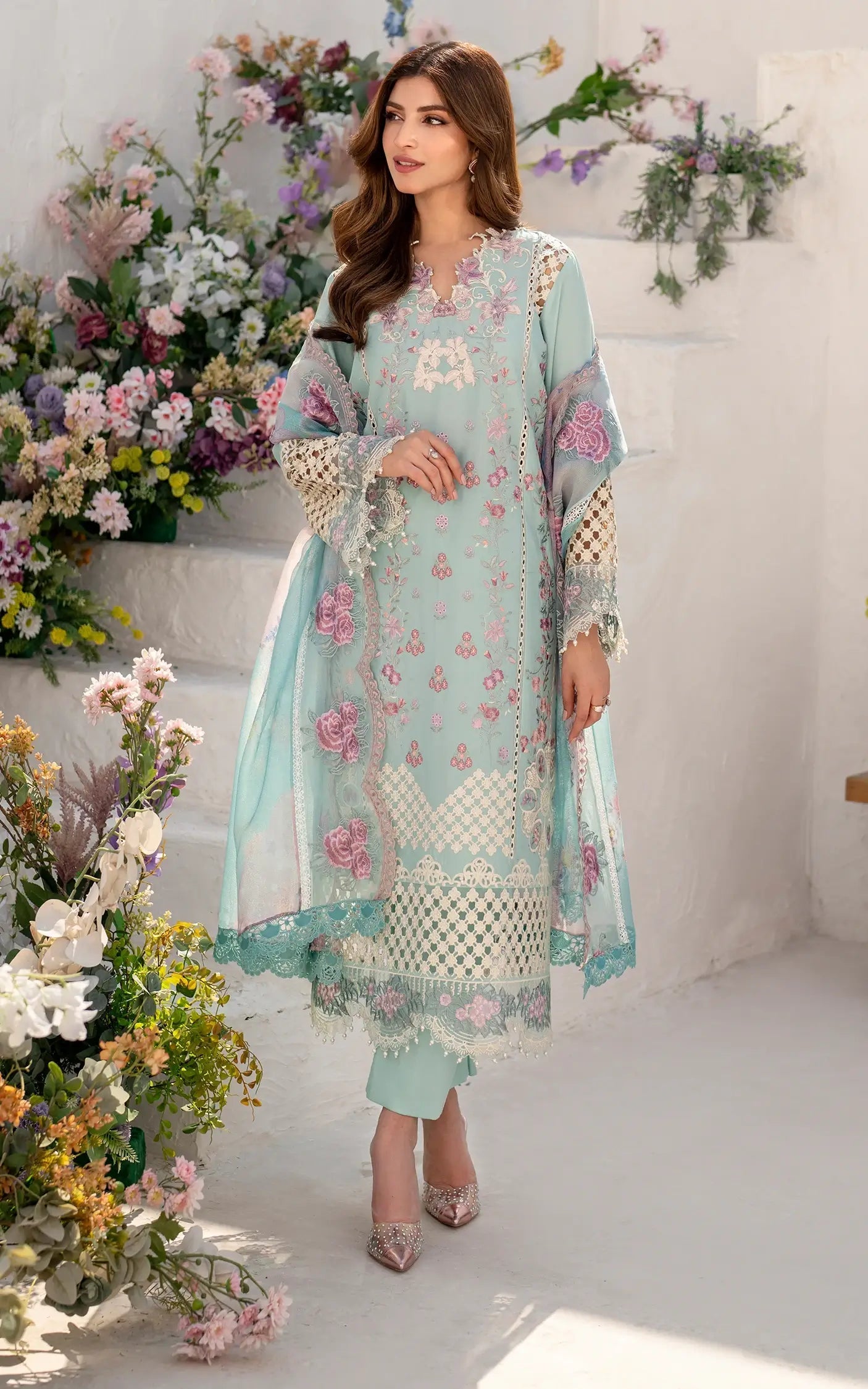 Asifa and Nabeel | Azalia Sumemr 25 | Bells of Ireland (AZL25-10) - Official Asifa and Nabeel stockist in UK - Sakeena London