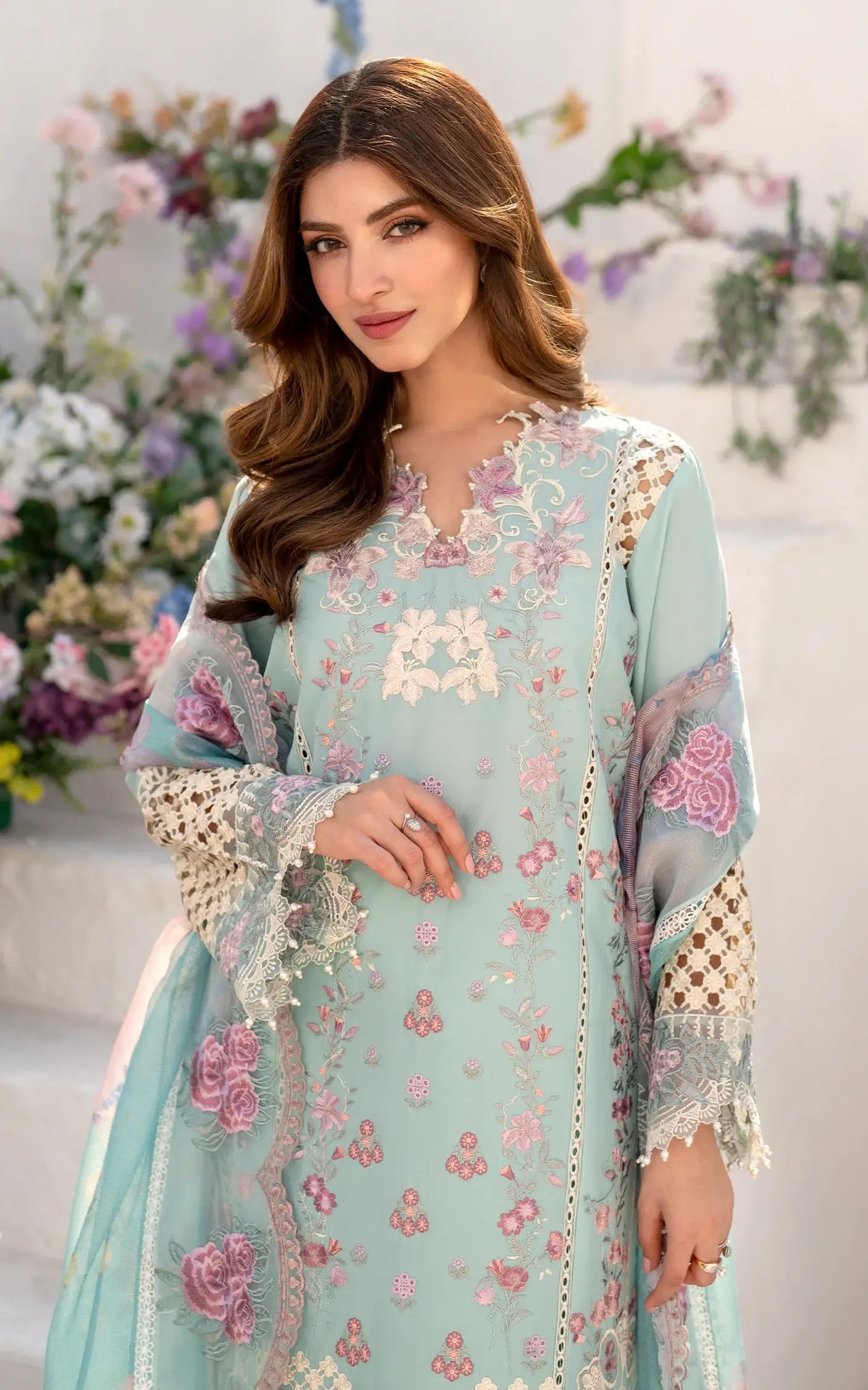 Asifa and Nabeel | Azalia Sumemr 25 | Bells of Ireland (AZL25-10) - Official Asifa and Nabeel stockist in UK - Sakeena London