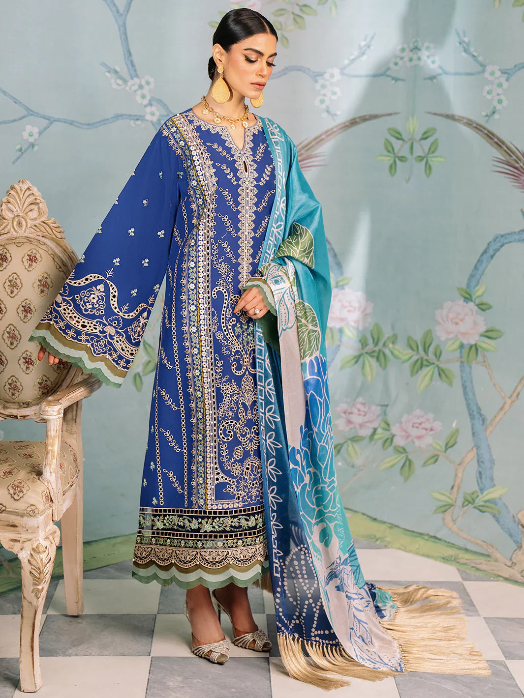 Bin Ilyas | La Hira Spring Summer 24 | 202-A - Official Bin Ilyas stockist in UK - Sakeena London
