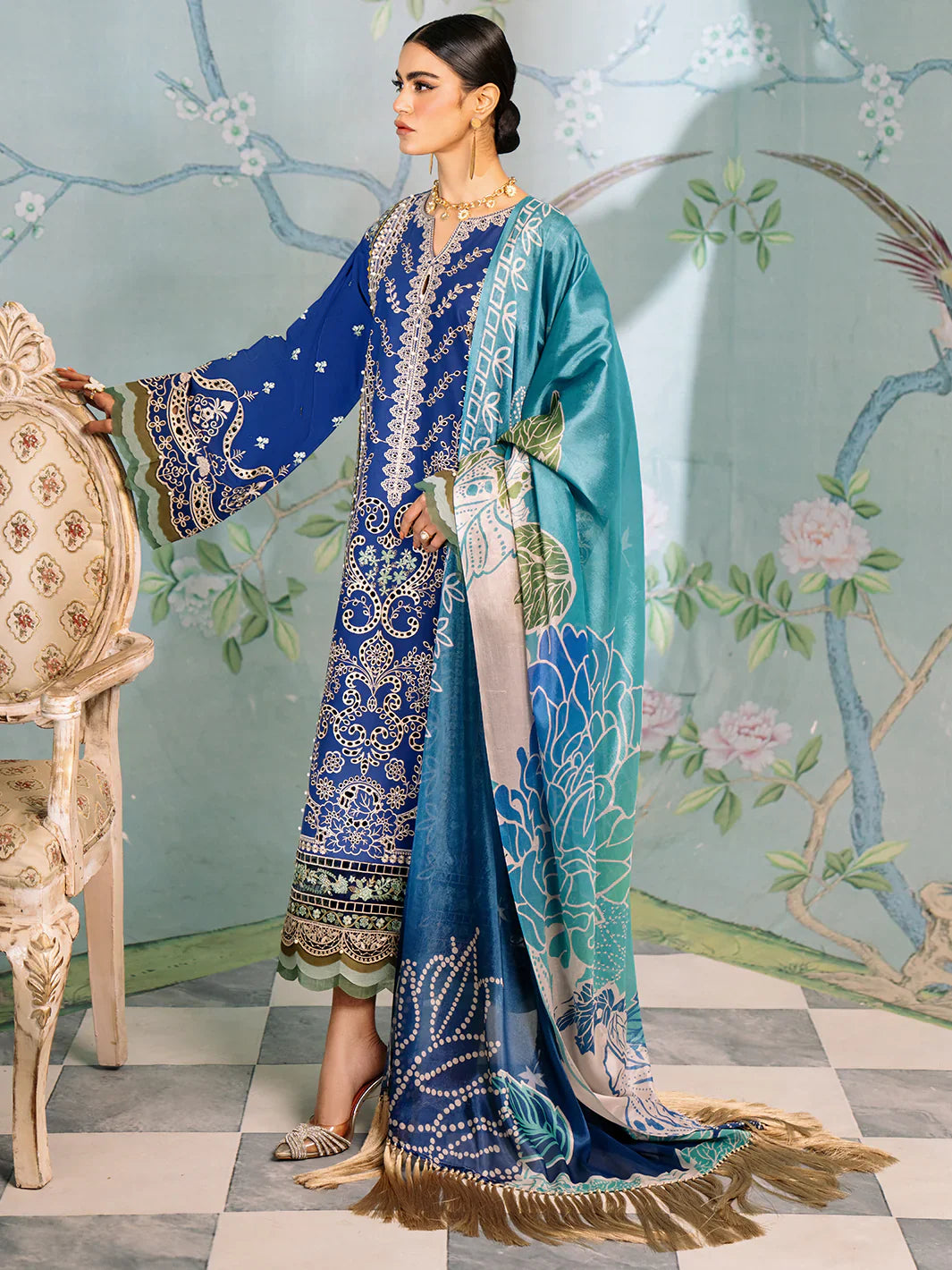 Bin Ilyas | La Hira Spring Summer 24 | 202-A - Official Bin Ilyas stockist in UK - Sakeena London