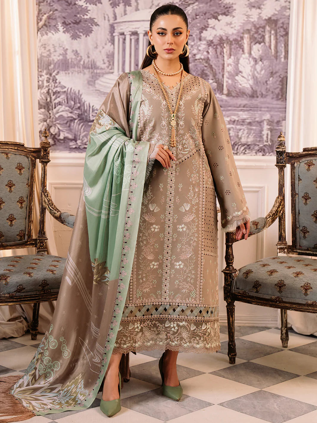Bin Ilyas | La Hira Spring Summer 24 | 203-A - Official Bin Ilyas stockist in UK - Sakeena London