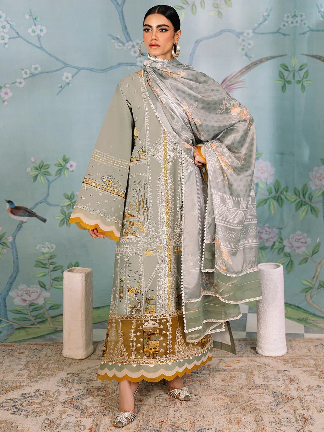 Bin Ilyas | La Hira Spring Summer 24 | 206-A - Official Bin Ilyas stockist in UK - Sakeena London