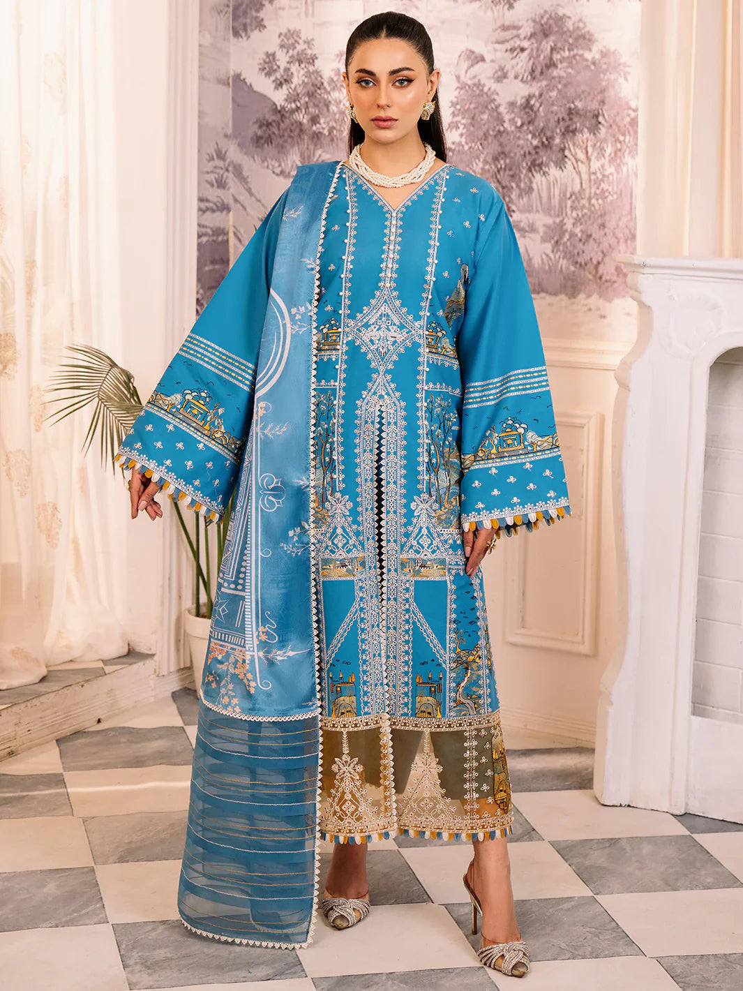 Bin Ilyas | La Hira Spring Summer 24 | 206-B - Official Bin Ilyas stockist in UK - Sakeena London