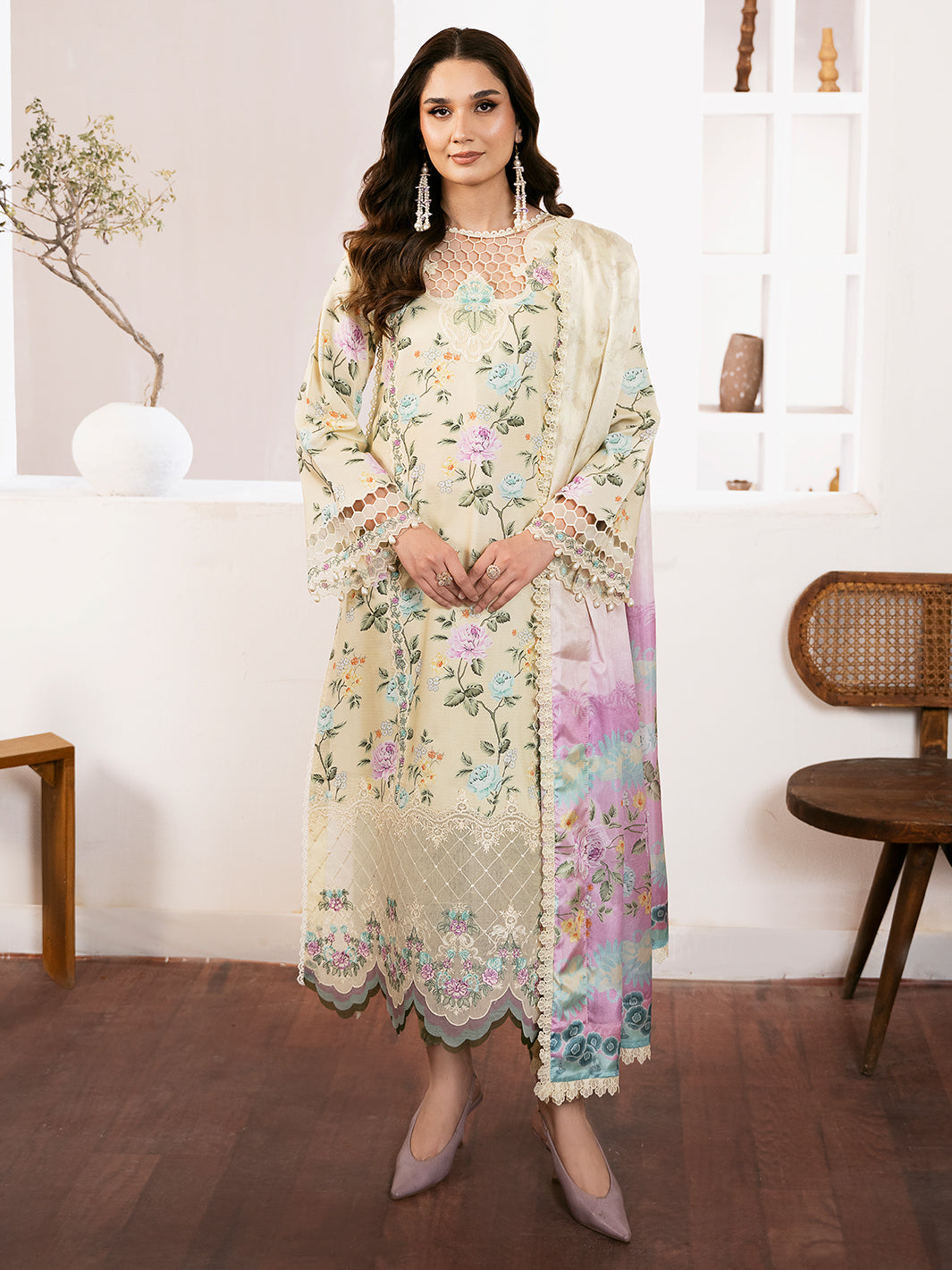 Bin Ilyas | Noura Viscose 24 | 71-B - Official Bin Ilyas stockist in UK - Sakeena London