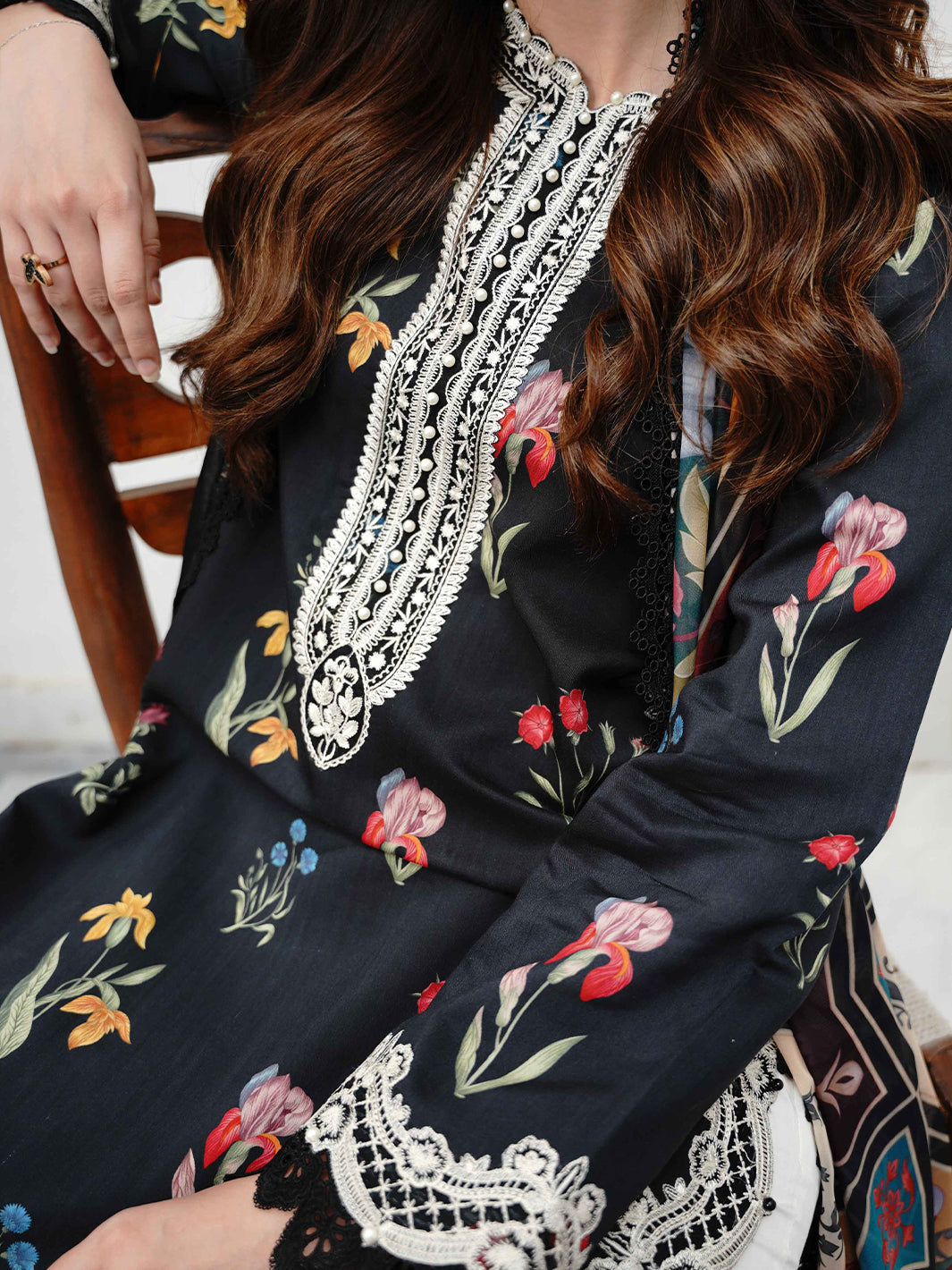 Bin Ilyas | Noura Viscose 24 | 77-A - Official Bin Ilyas stockist in UK - Sakeena London