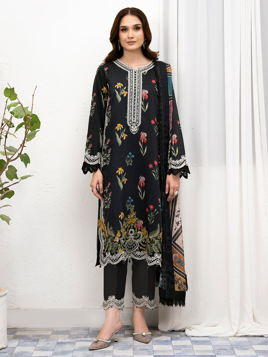 Bin Ilyas | Noura Viscose 24 | 77-A - Official Bin Ilyas stockist in UK - Sakeena London