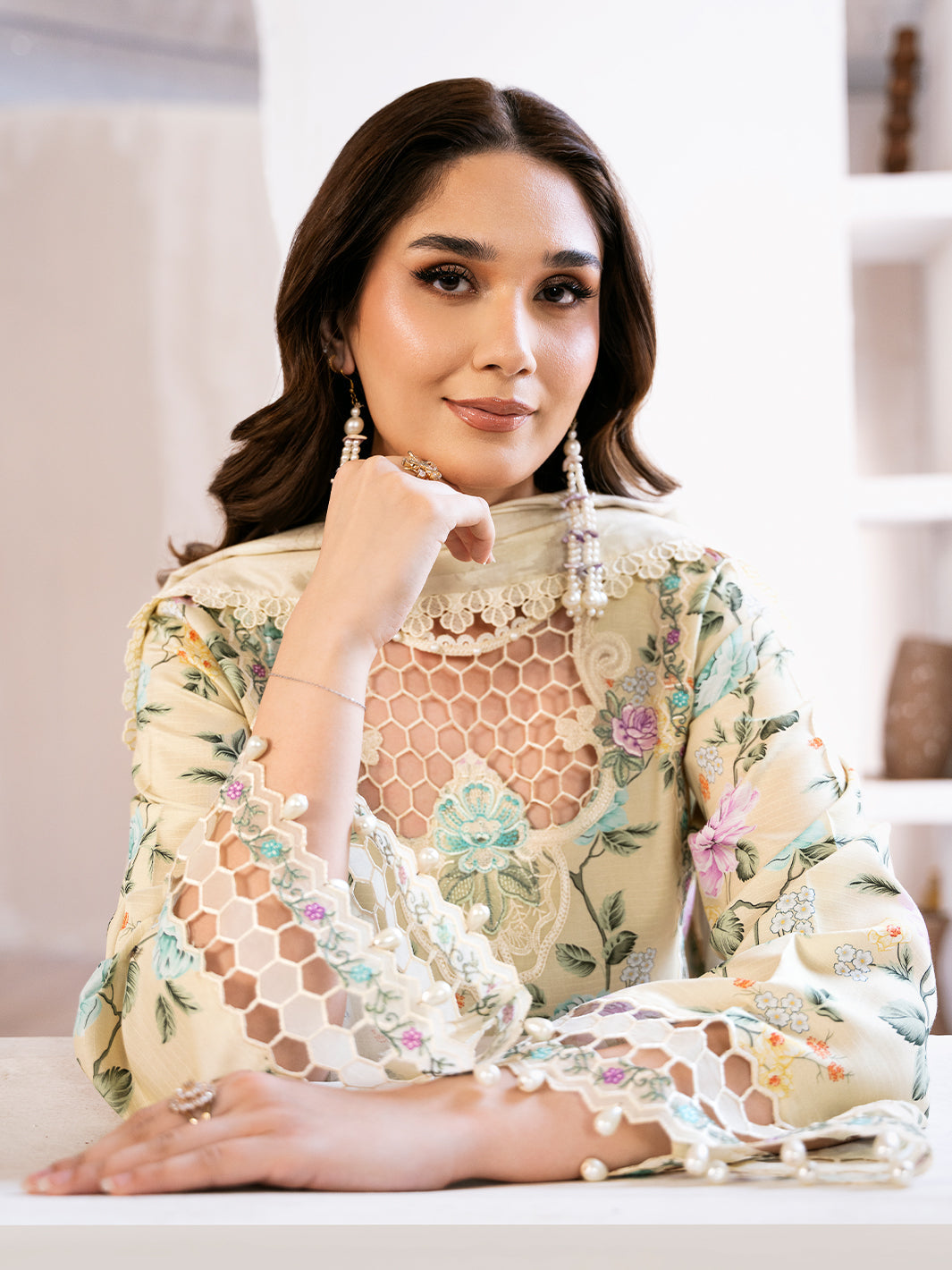Bin Ilyas | Noura Viscose 24 | 71-B - Official Bin Ilyas stockist in UK - Sakeena London
