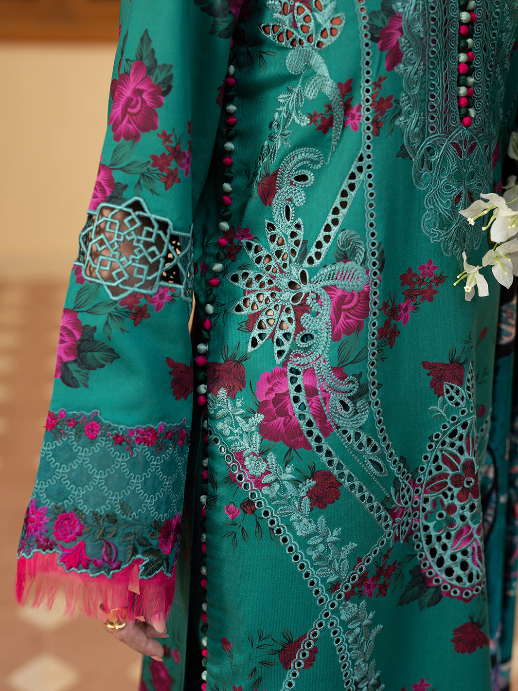 Bin Ilyas | Olivia Embroidered Winter 24 | 526 - B - Official Bin Ilyas stockist in UK - Sakeena London