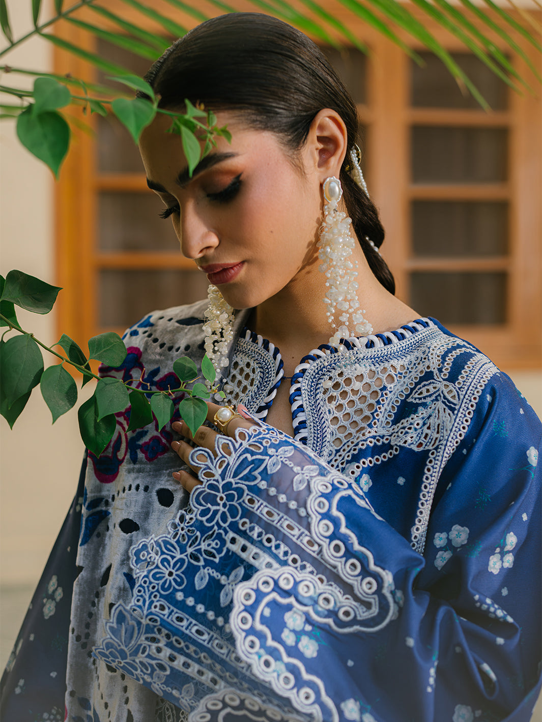Bin Ilyas | Olivia Embroidered Winter 24 | 527 - B - Official Bin Ilyas stockist in UK - Sakeena London