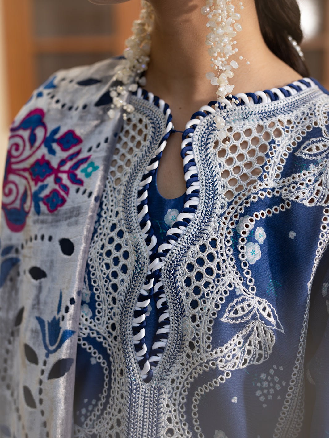 Bin Ilyas | Olivia Embroidered Winter 24 | 527 - B - Official Bin Ilyas stockist in UK - Sakeena London