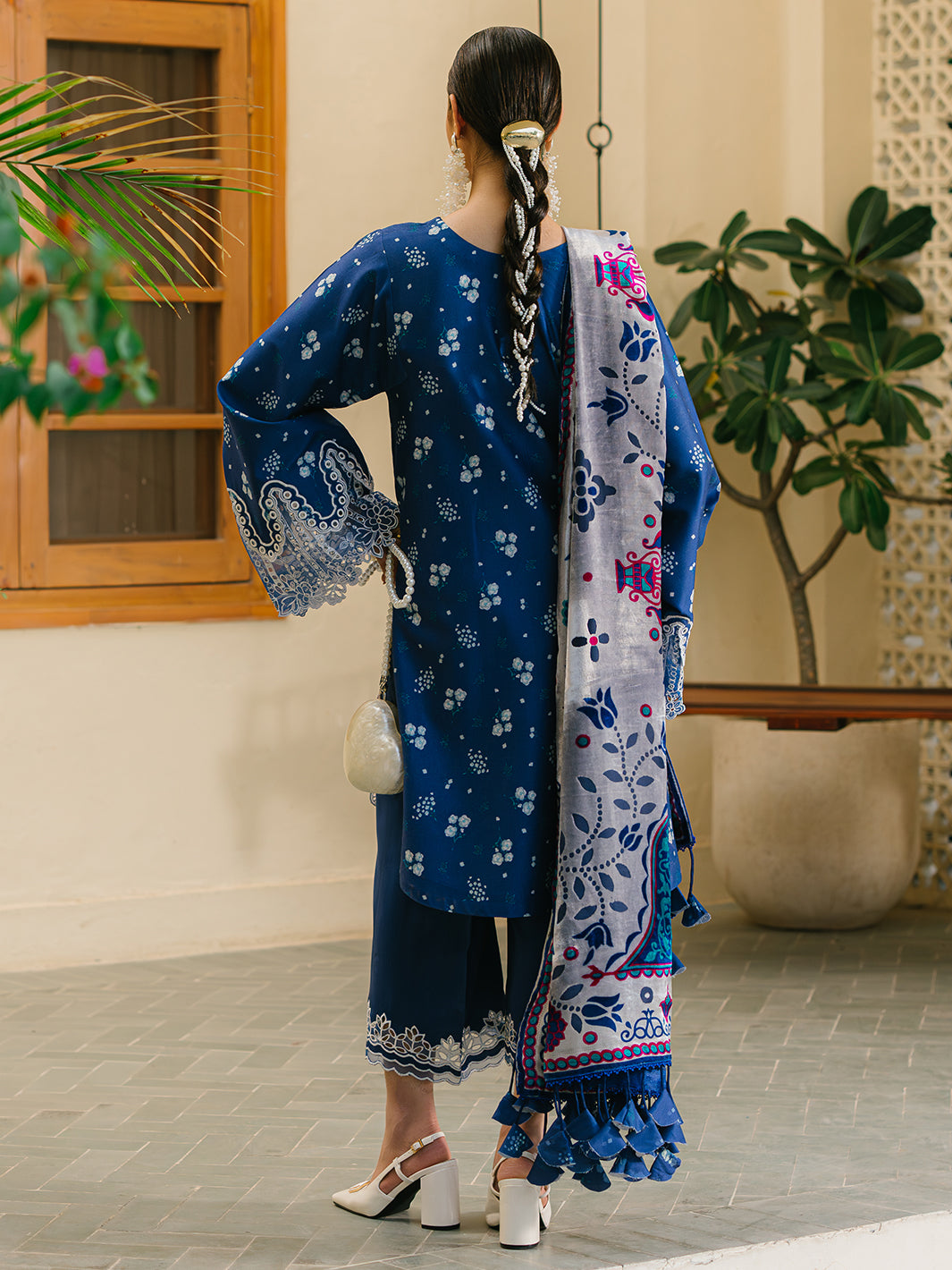 Bin Ilyas | Olivia Embroidered Winter 24 | 527 - B - Official Bin Ilyas stockist in UK - Sakeena London