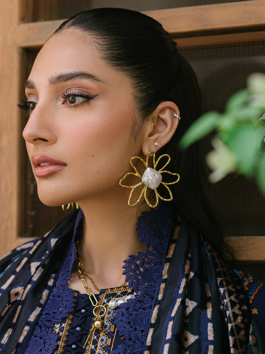 Bin Ilyas | Olivia Embroidered Winter 24 | 522 - A - Official Bin Ilyas stockist in UK - Sakeena London