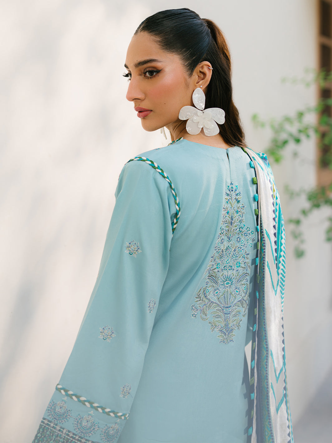 Bin Ilyas | Olivia Embroidered Winter 24 | 525 - A - Official Bin Ilyas stockist in UK - Sakeena London