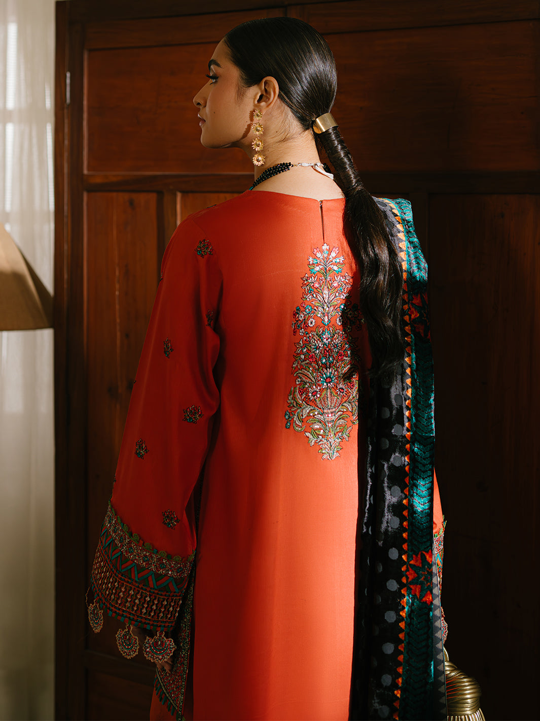 Bin Ilyas | Olivia Embroidered Winter 24 | 525 - B - Official Bin Ilyas stockist in UK - Sakeena London