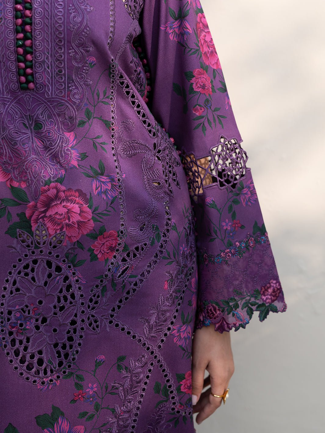 Bin Ilyas | Olivia Embroidered Winter 24 | 526 - A - Official Bin Ilyas stockist in UK - Sakeena London