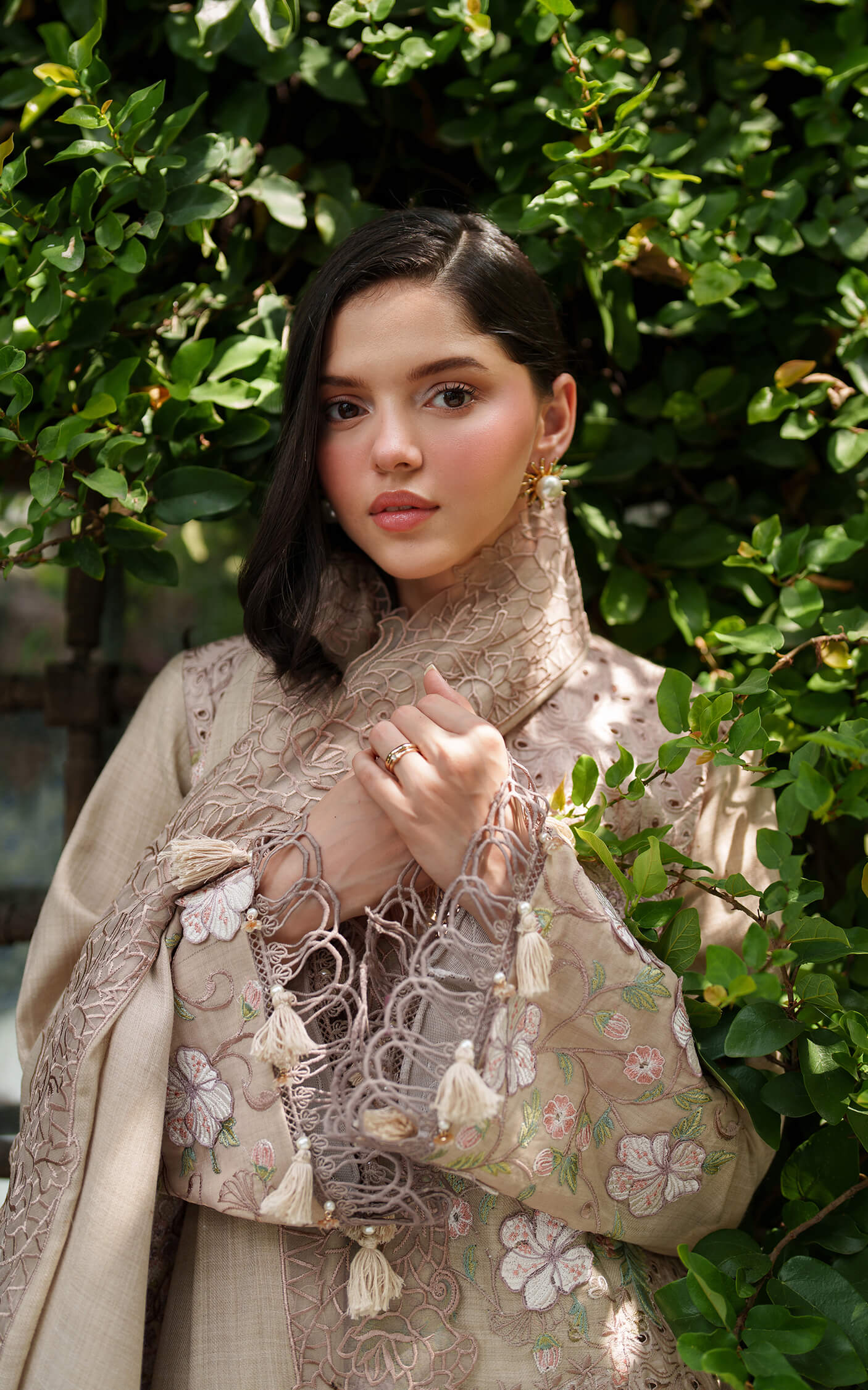 Asifa and Nabeel | Pashmina Luxe 25 | Blanc LWC25-03 - Official Asifa and Nabeel stockist in UK - Sakeena London