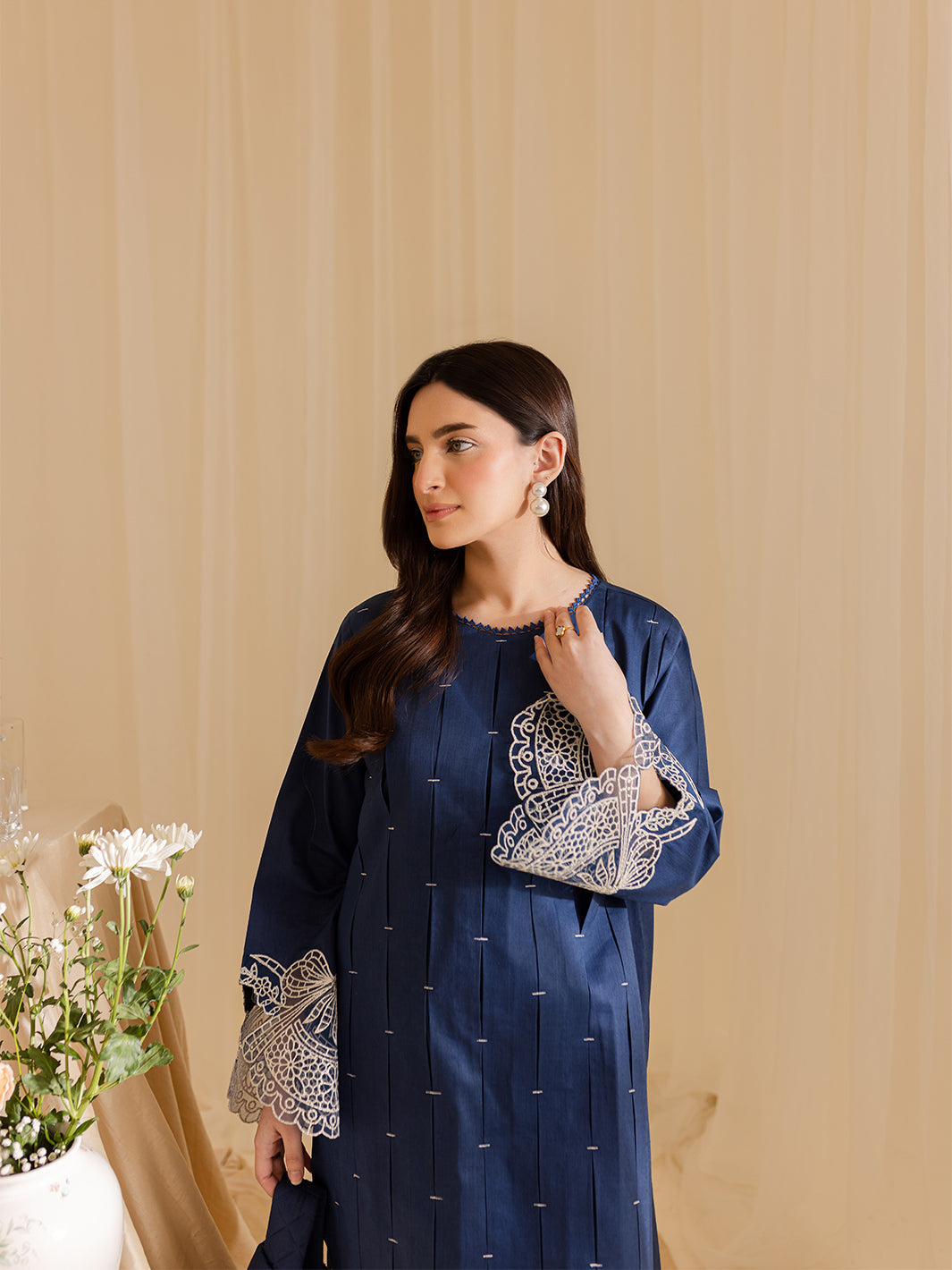 Mahnur | Petal Whispers Lawn Pret | Bluebell - Official Mahnur stockist in UK - Sakeena London