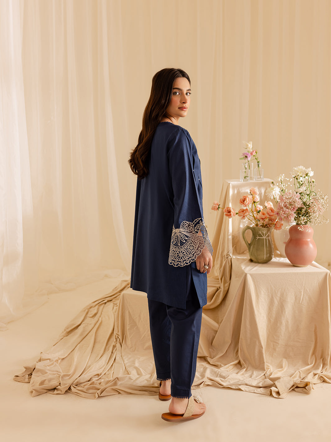 Mahnur | Petal Whispers Lawn Pret | Bluebell - Official Mahnur stockist in UK - Sakeena London