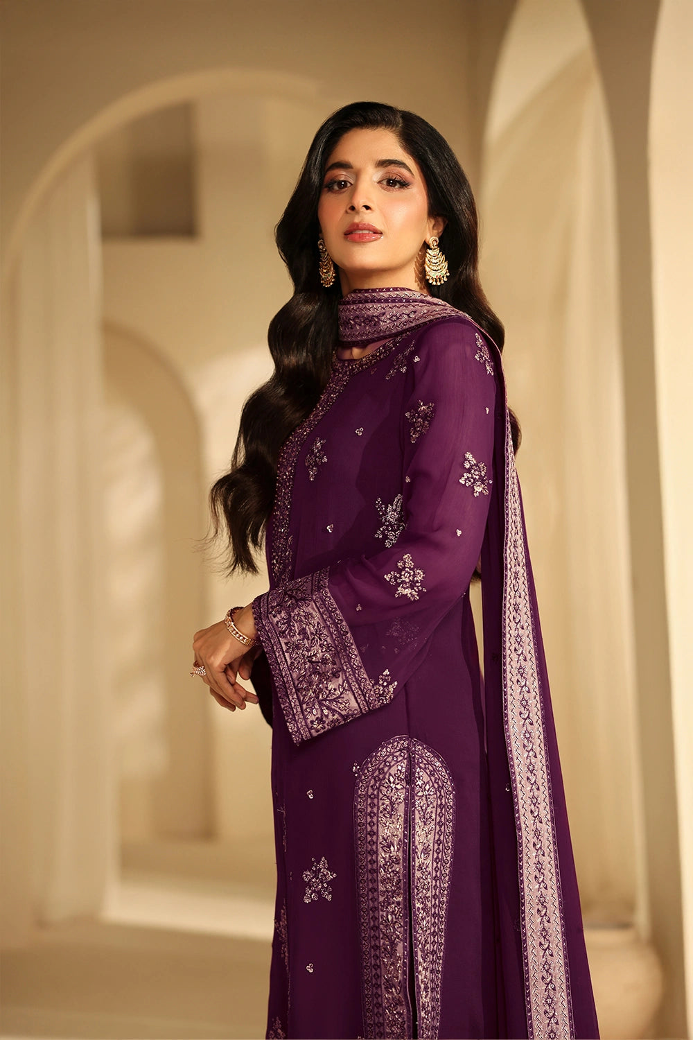 Azure | Azure Luxe | Burgundy Blossom - Official Azure stockist in UK - Sakeena London