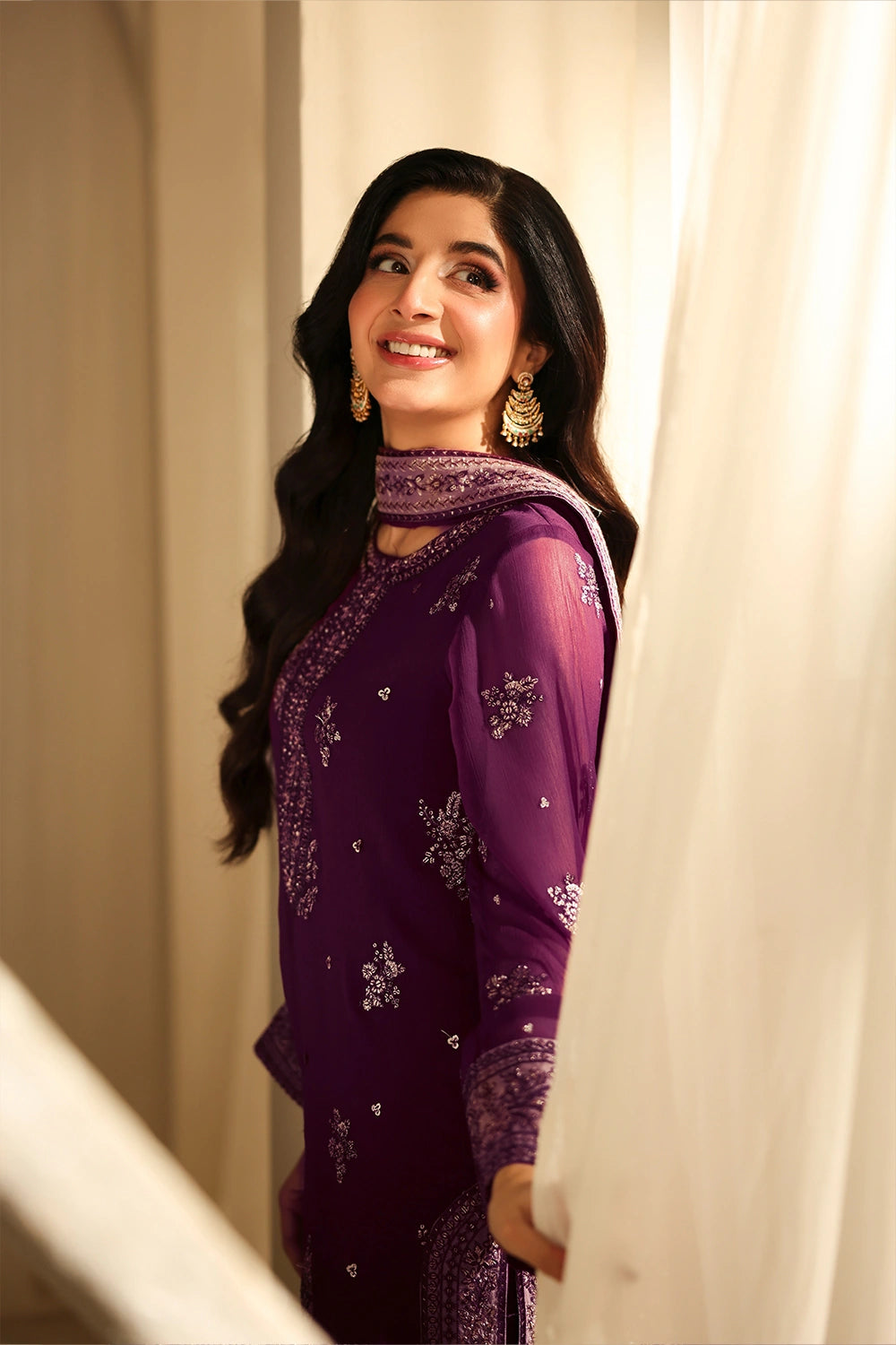 Azure | Azure Luxe | Burgundy Blossom - Official Azure stockist in UK - Sakeena London