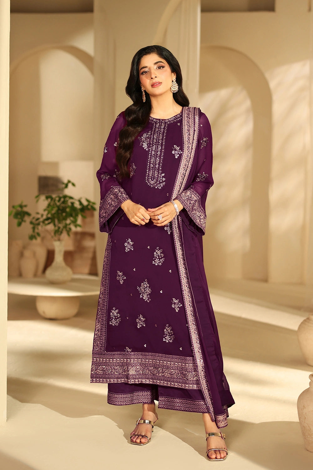 Azure | Azure Luxe | Burgundy Blossom - Official Azure stockist in UK - Sakeena London