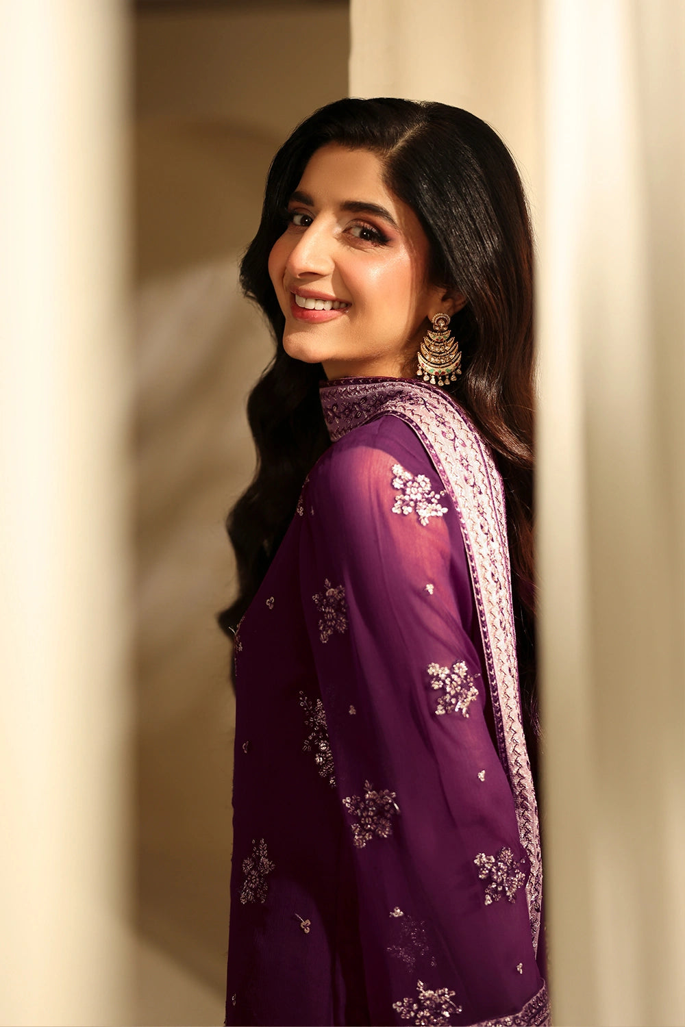 Azure | Azure Luxe | Burgundy Blossom - Official Azure stockist in UK - Sakeena London
