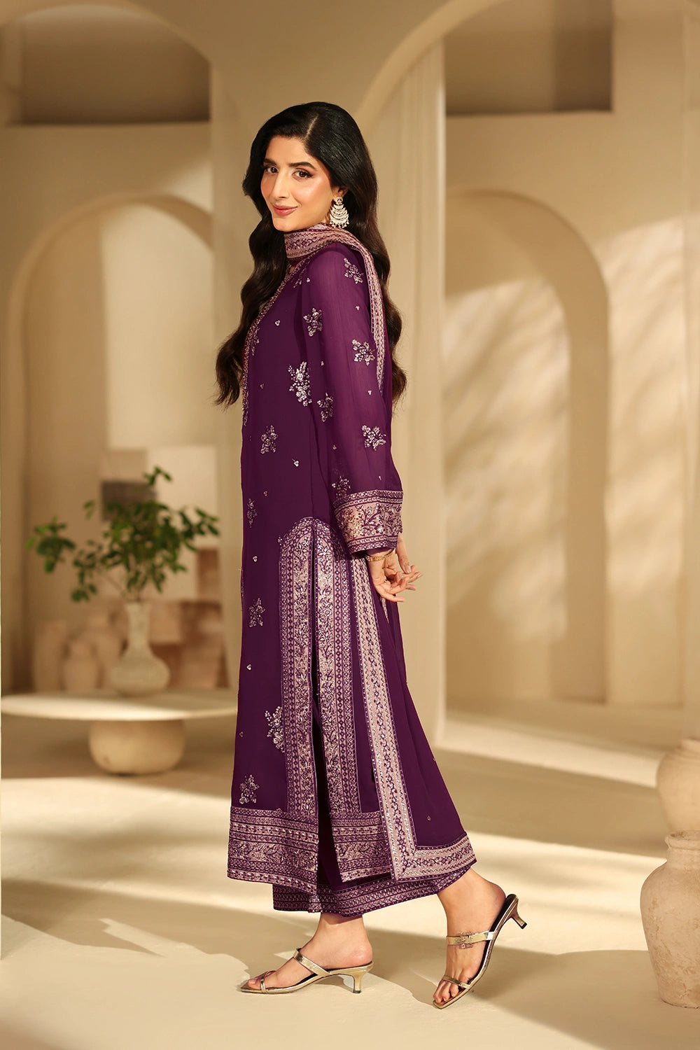 Azure | Azure Luxe | Burgundy Blossom - Official Azure stockist in UK - Sakeena London