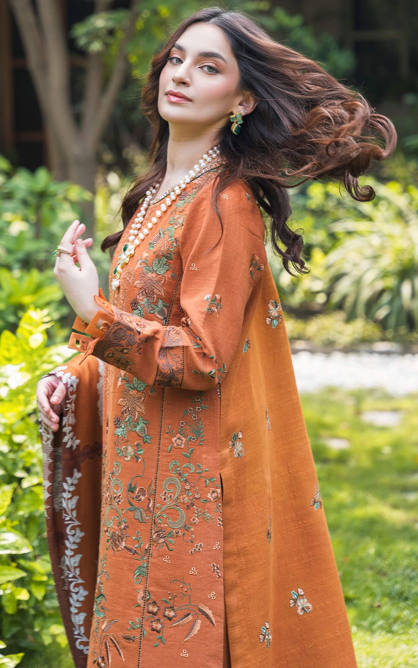 Asifa and Nabeel | Luxury Winter 24 | CARAMEL WL-01 - Official Asifa and Nabeel stockist in UK - Sakeena London