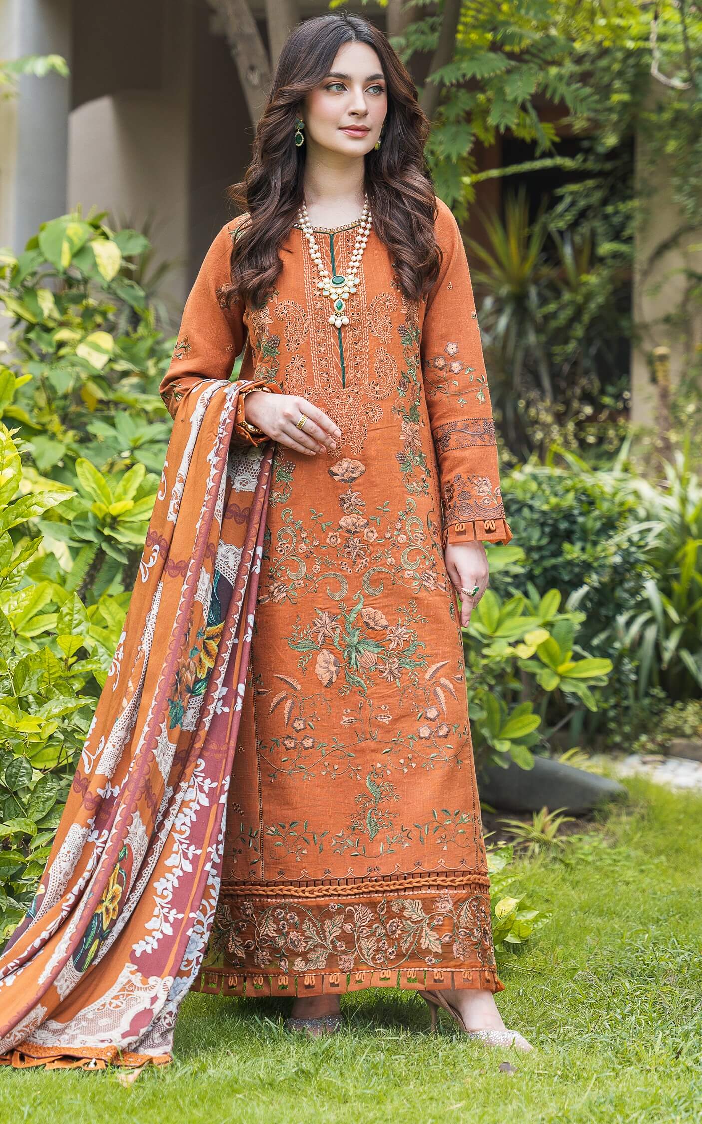 Asifa and Nabeel | Luxury Winter 24 | CARAMEL WL-01 - Official Asifa and Nabeel stockist in UK - Sakeena London