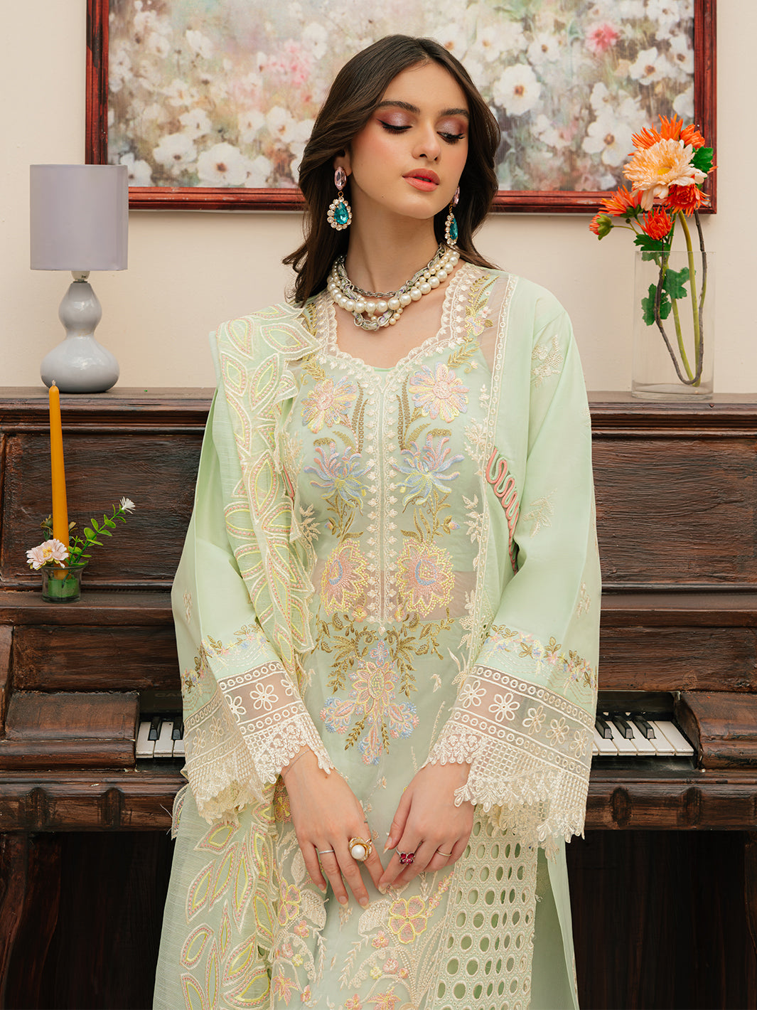 Mahnur | Allenura Luxury Lawn 24 | CAROLINE - Official Mahnur stockist in UK - Sakeena London