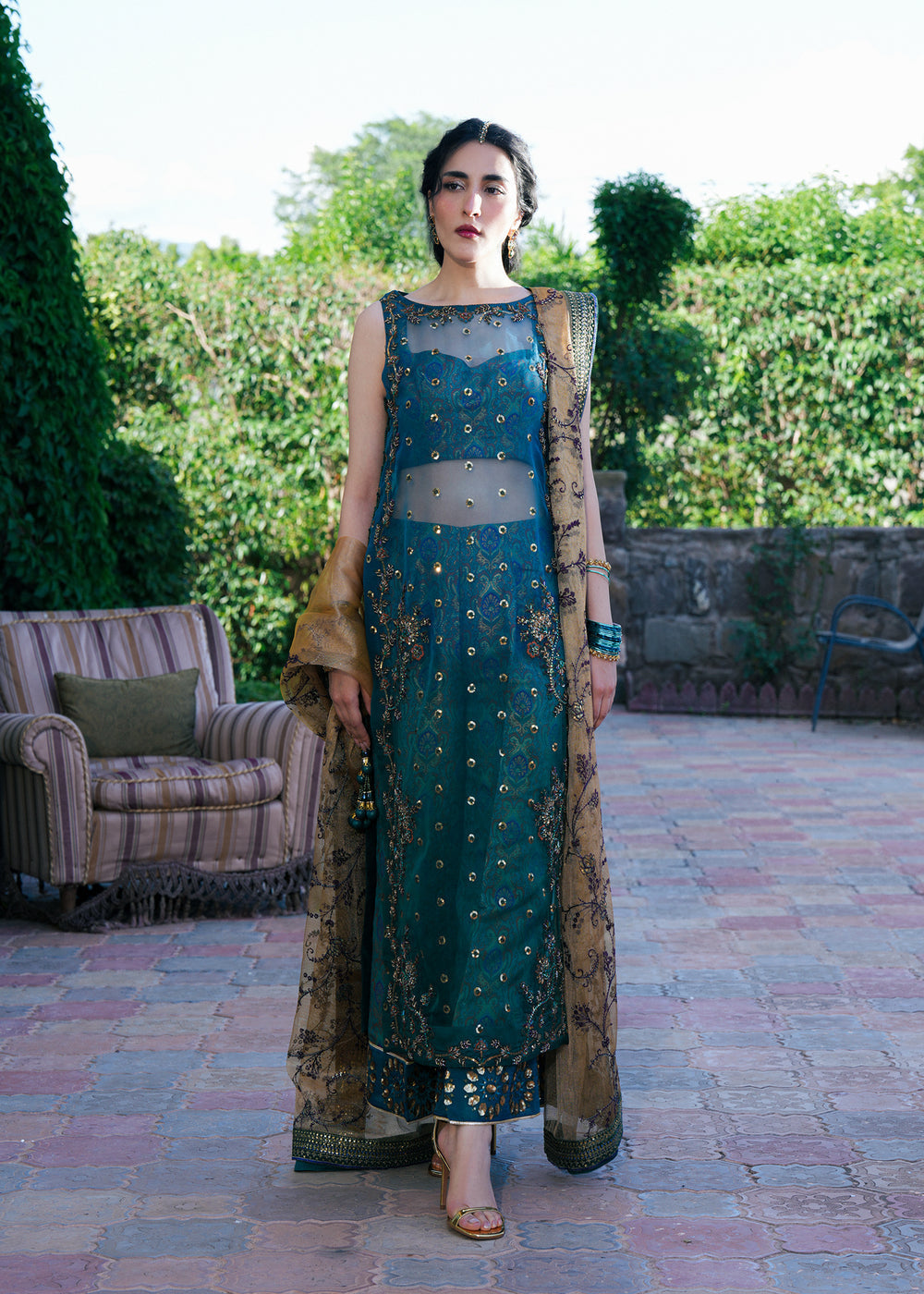 Laj by Lajwanti | Runaway Formals 25 | Teal Aura - Official Laj by Lajwanti stockist in UK - Sakeena London