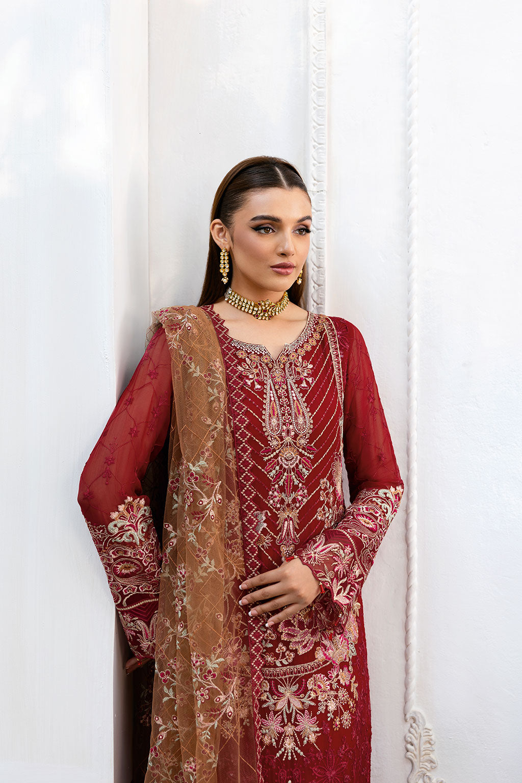 Ramsha | Chevron Chiffon Collection | A-1010 - Official Ramsha stockist in UK - Sakeena London