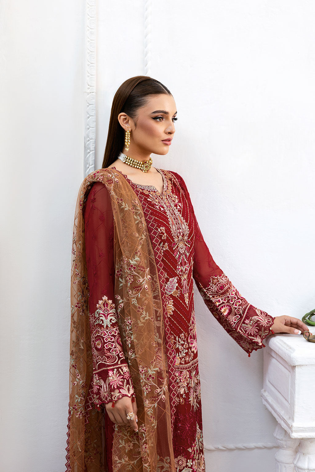 Ramsha | Chevron Chiffon Collection | A-1010 - Official Ramsha stockist in UK - Sakeena London