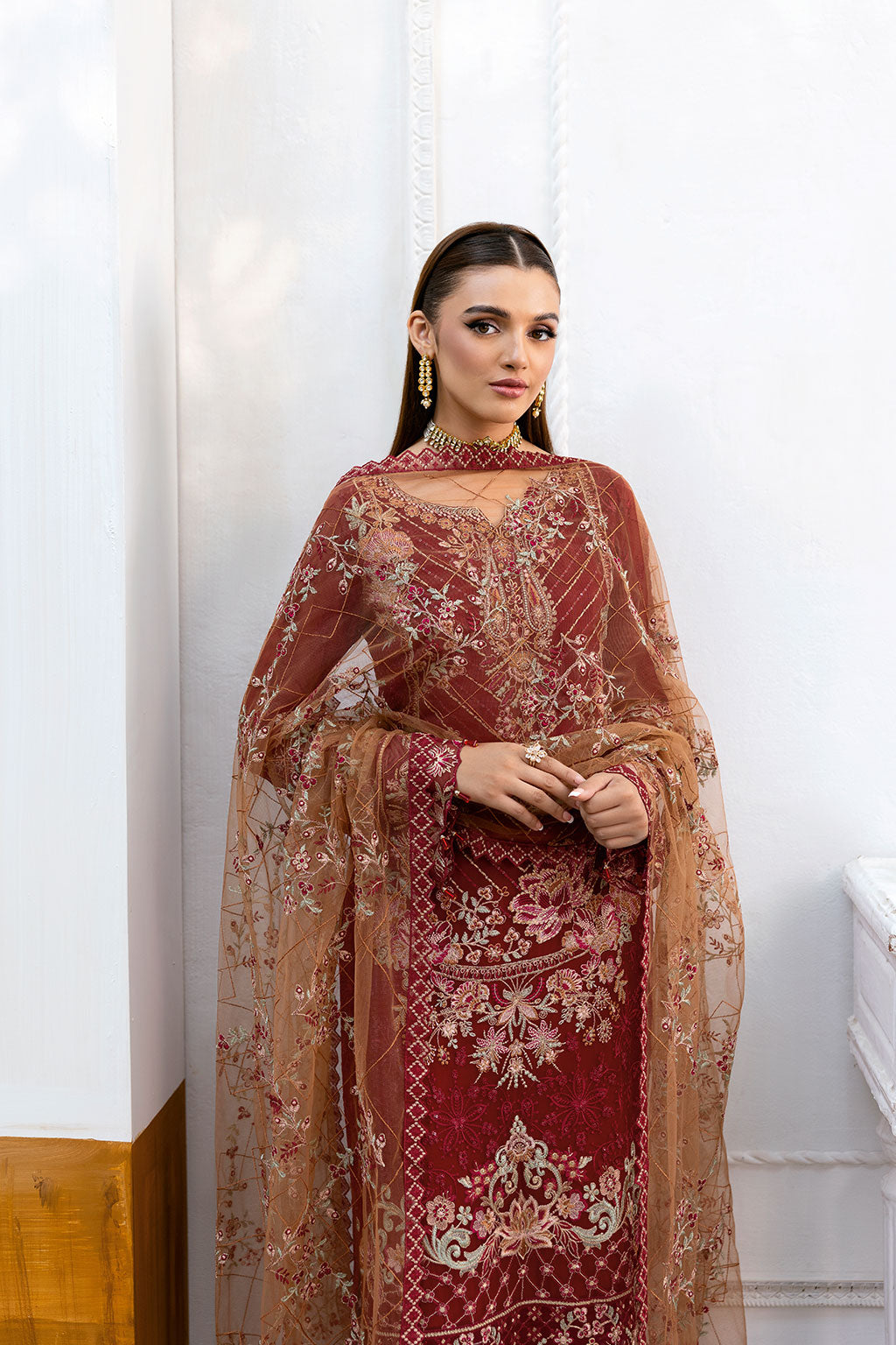 Ramsha | Chevron Chiffon Collection | A-1010 - Official Ramsha stockist in UK - Sakeena London