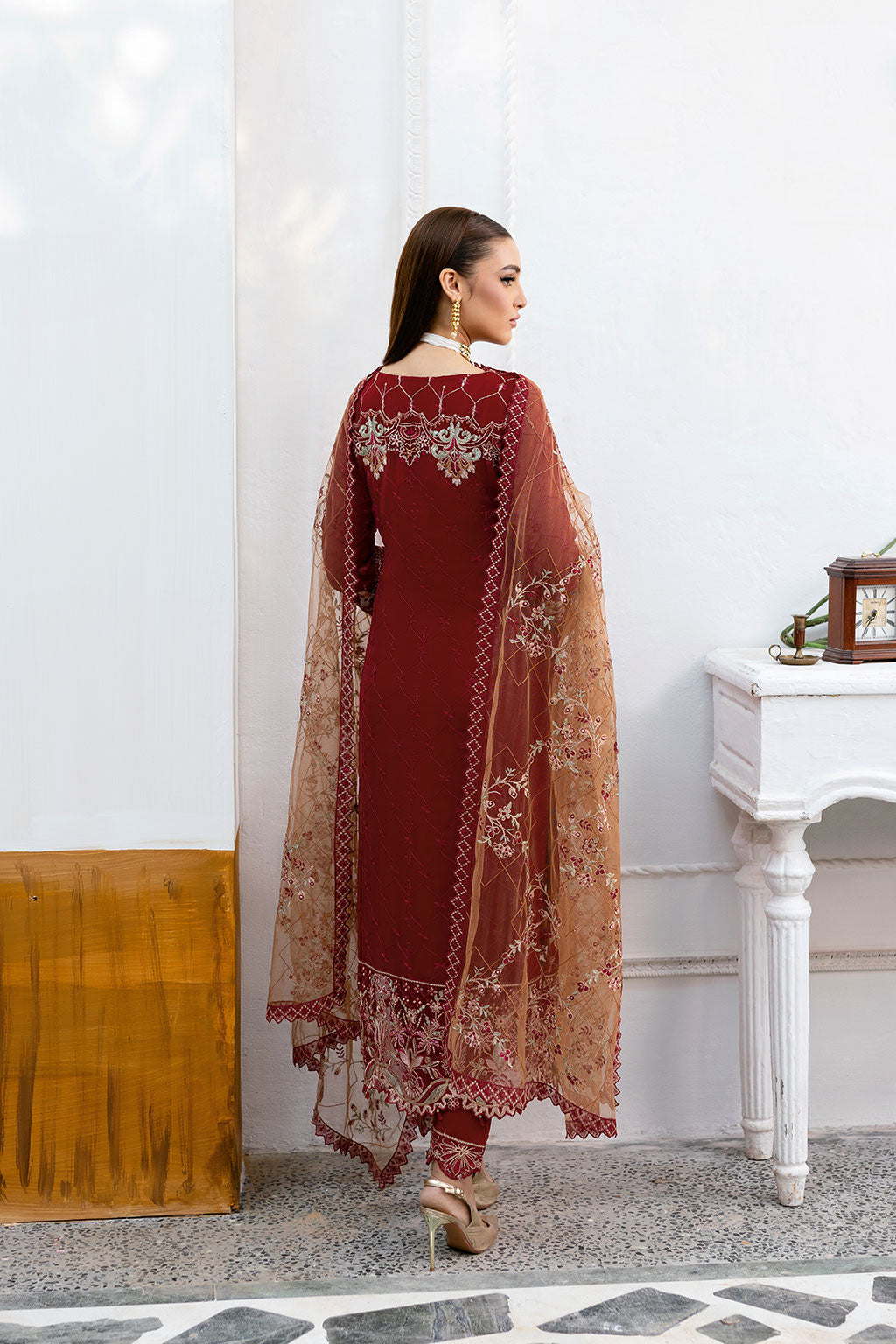 Ramsha | Chevron Chiffon Collection | A-1010 - Official Ramsha stockist in UK - Sakeena London