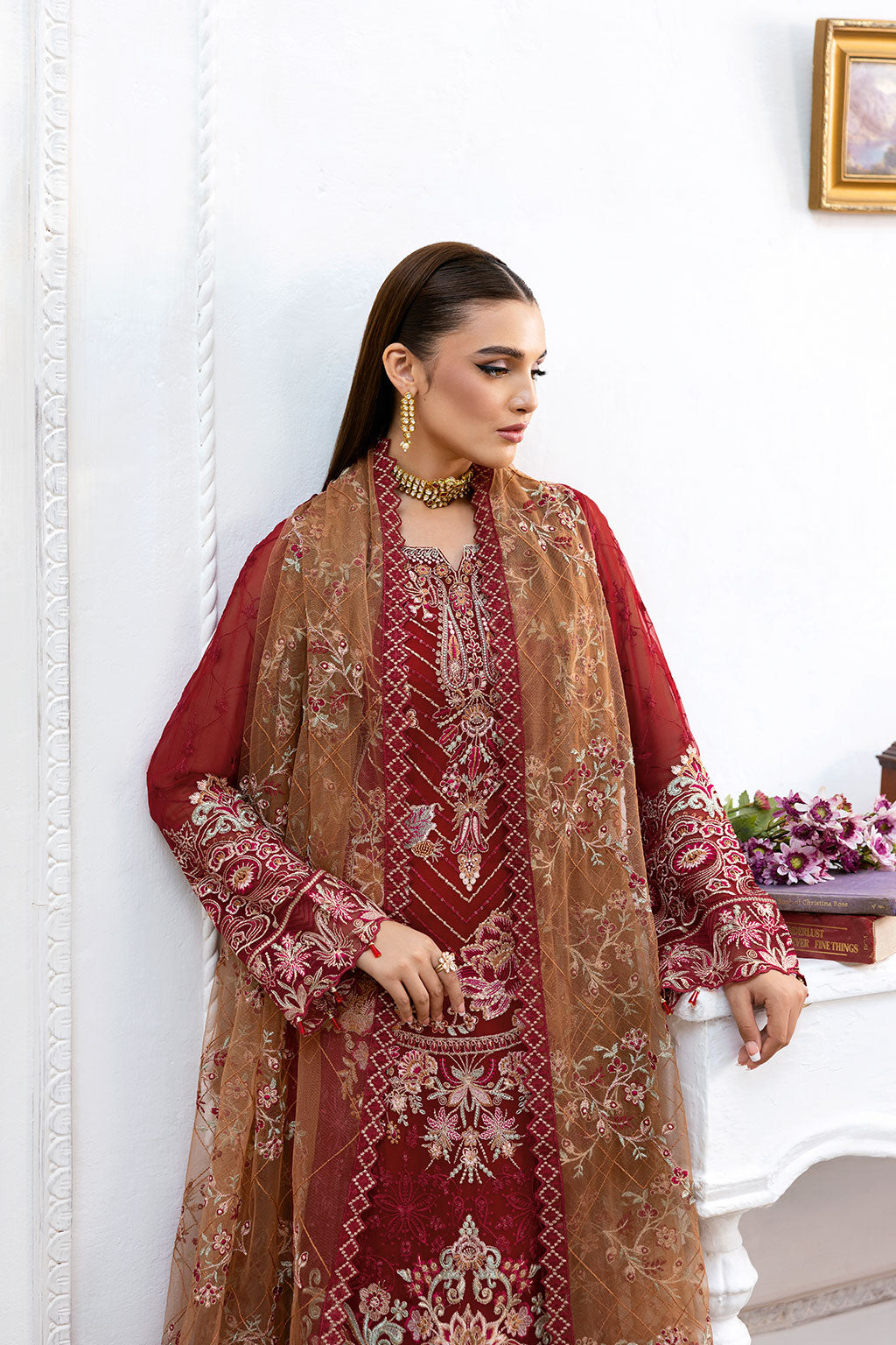 Ramsha | Chevron Chiffon Collection | A-1010 - Official Ramsha stockist in UK - Sakeena London