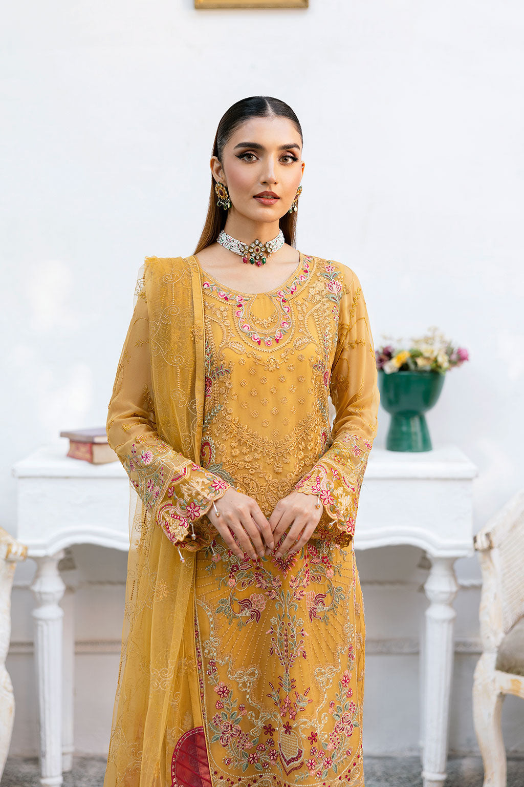 Ramsha | Chevron Chiffon Collection | A-1004 - Official Ramsha stockist in UK - Sakeena London