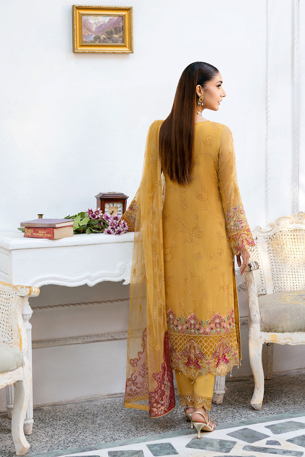 Ramsha | Chevron Chiffon Collection | A-1004 - Official Ramsha stockist in UK - Sakeena London
