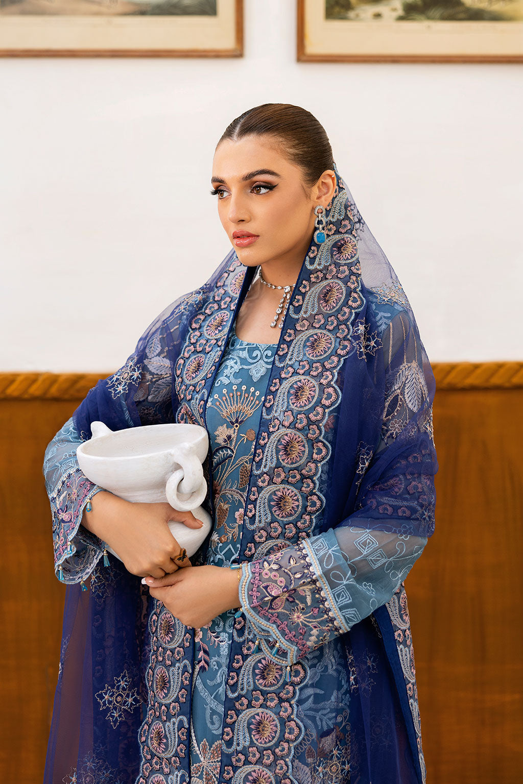 Ramsha | Chevron Chiffon Collection | A-1012 - Official Ramsha stockist in UK - Sakeena London