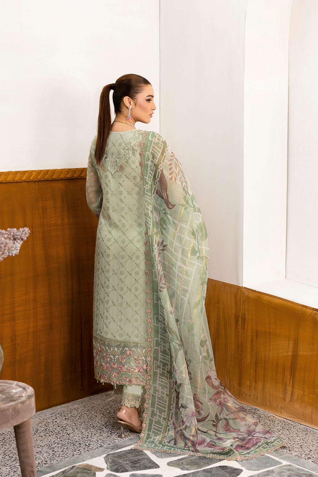 Ramsha | Chevron Chiffon Collection | A-1003 - Official Ramsha stockist in UK - Sakeena London
