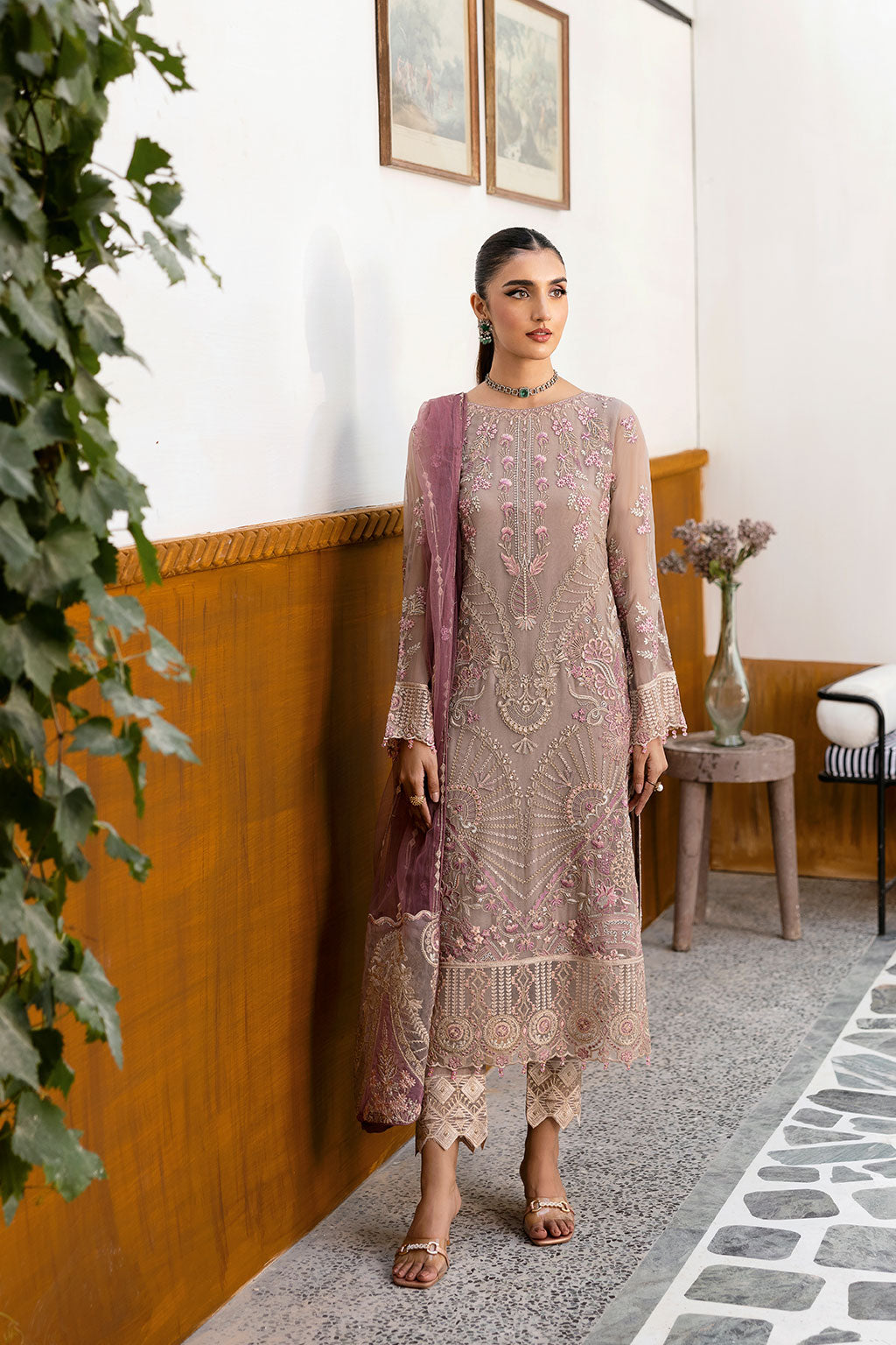 Ramsha | Chevron Chiffon Collection | A-1009 - Official Ramsha stockist in UK - Sakeena London