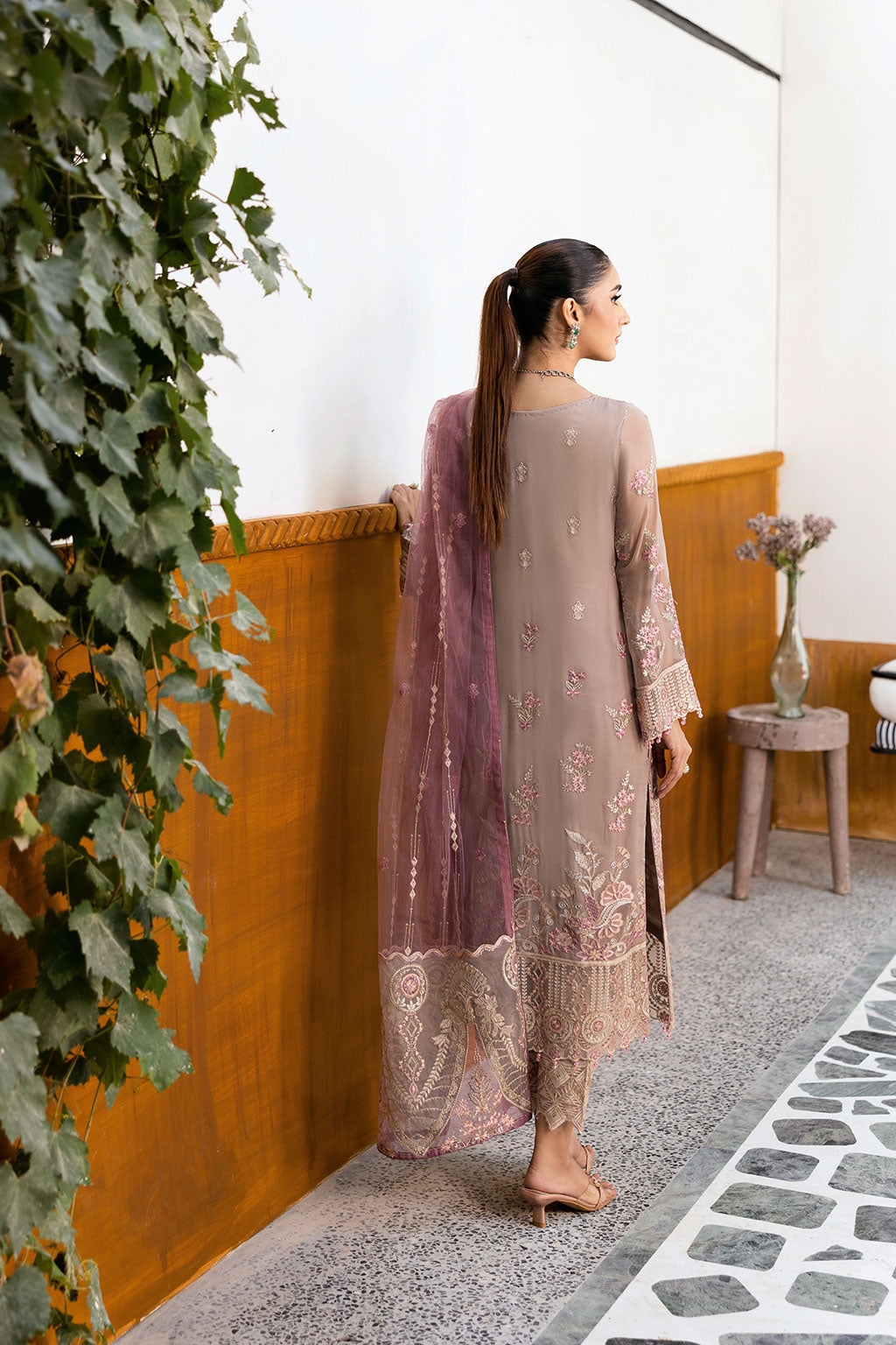 Ramsha | Chevron Chiffon Collection | A-1009 - Official Ramsha stockist in UK - Sakeena London