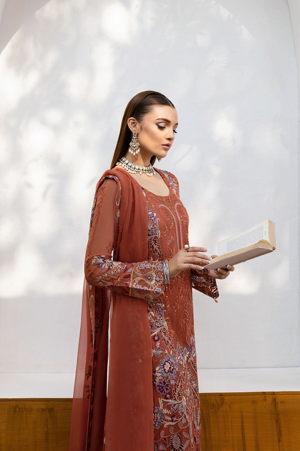 Ramsha | Chevron Chiffon Collection | A-1007 - Official Ramsha stockist in UK - Sakeena London